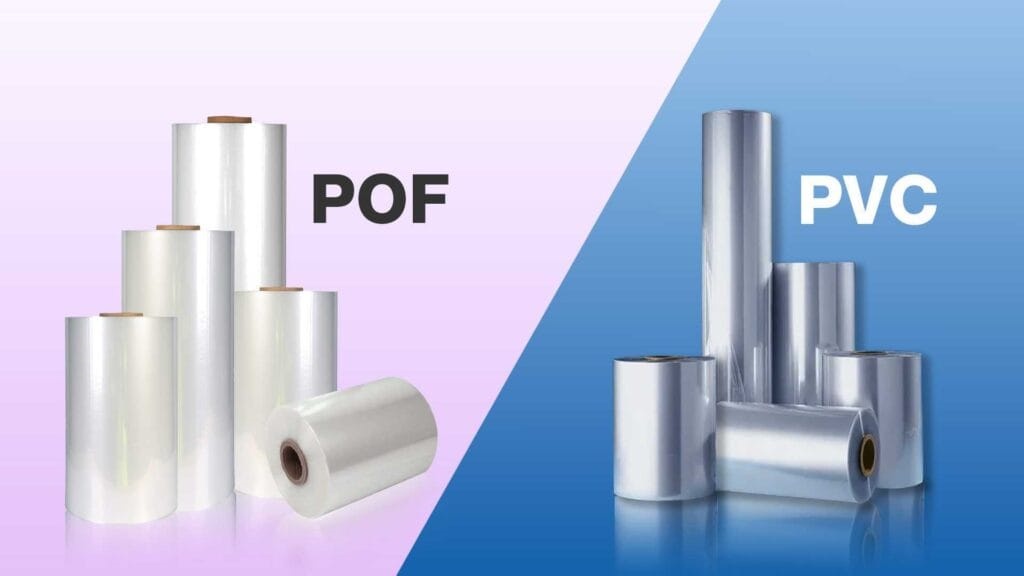 What are the advantages of POF shrink film over other types of shrink film? 